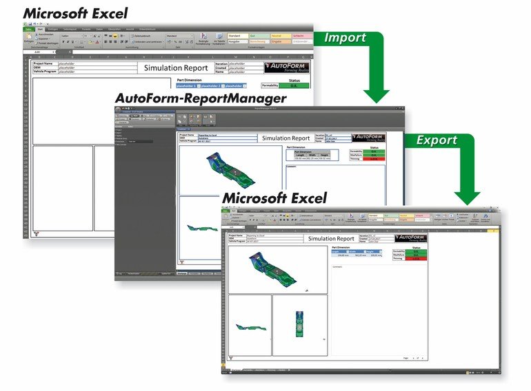 Autoform kann Berichte jetzt auch mit Excel