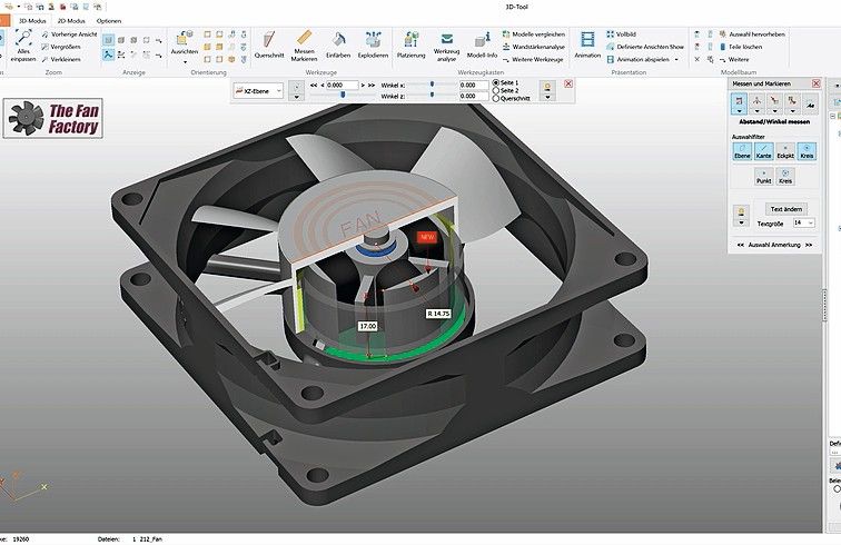 3D-Tool CAD-Viewer filtert Baugruppen anhand von Zeichenfolgen