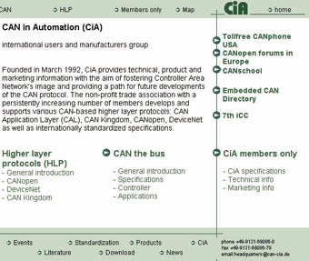 CIA - CAN in Automation e. V., Erlangen
