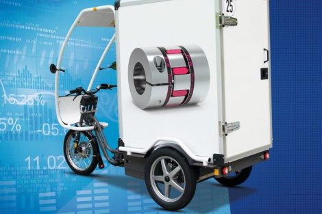 Elastomerkupplungen von R+W für neuartiges Cargobike-Antriebskonzept
