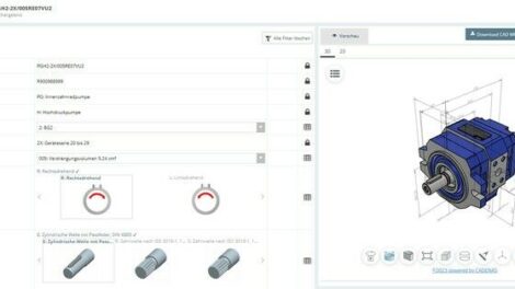 Industriehydraulik-Produkte von Bosch Rexroth als native 3D-Modelle