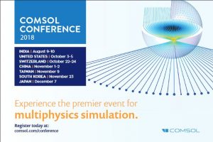 Comsol Konferenz 2018 in Lausanne von 22. bis 24.10.2018