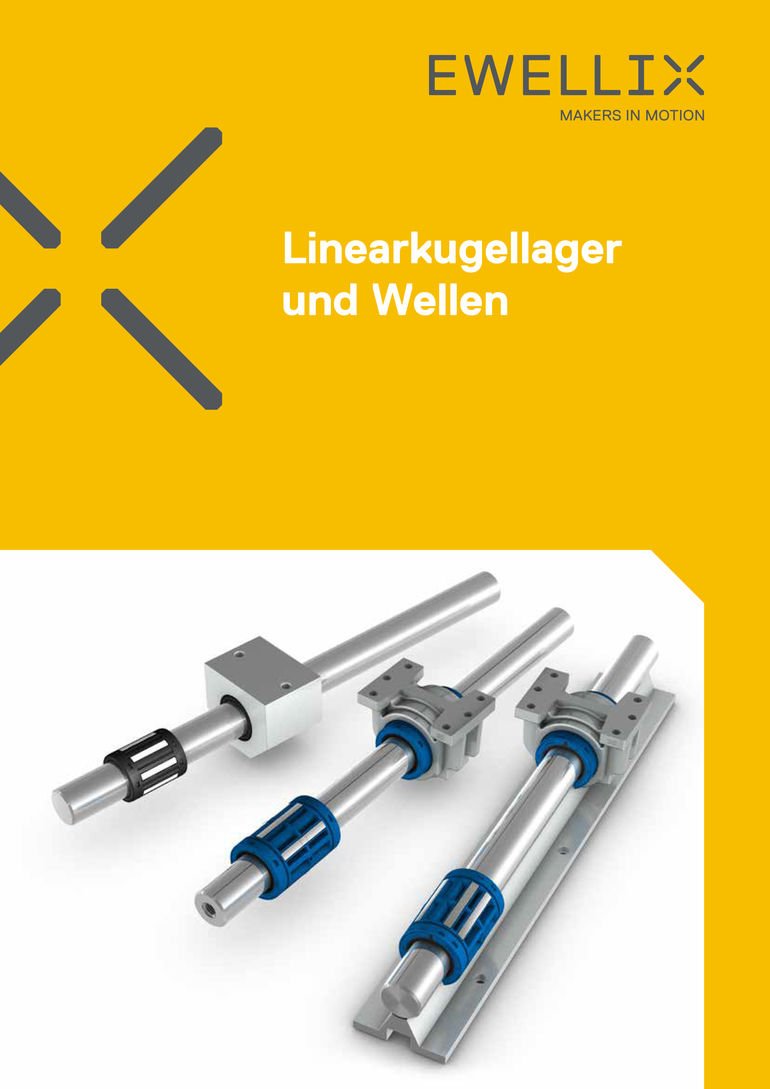 Neuer Linearkugellager-Katalog von Ewellix