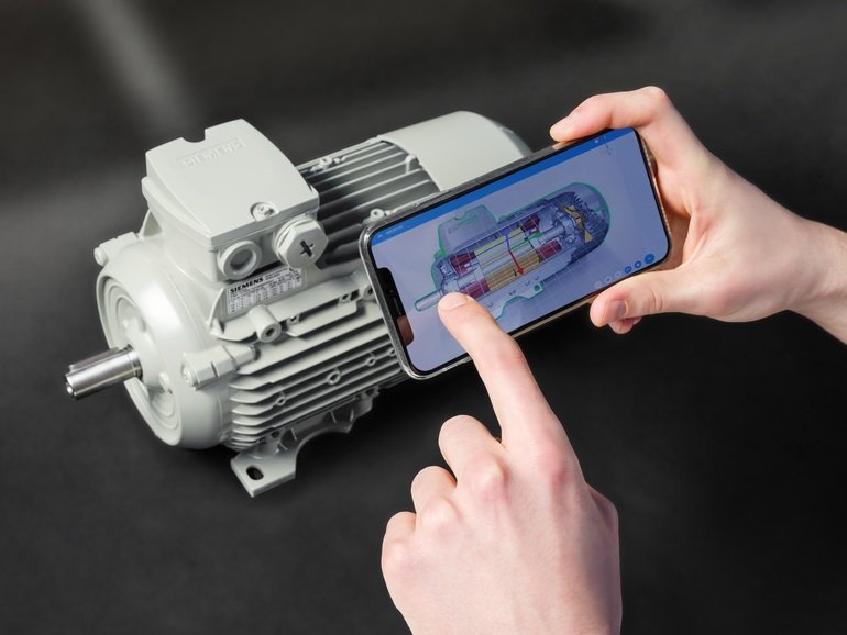 Siemens testet Instant3Dhub und VisionLib bei elektrischer Antriebstechnik