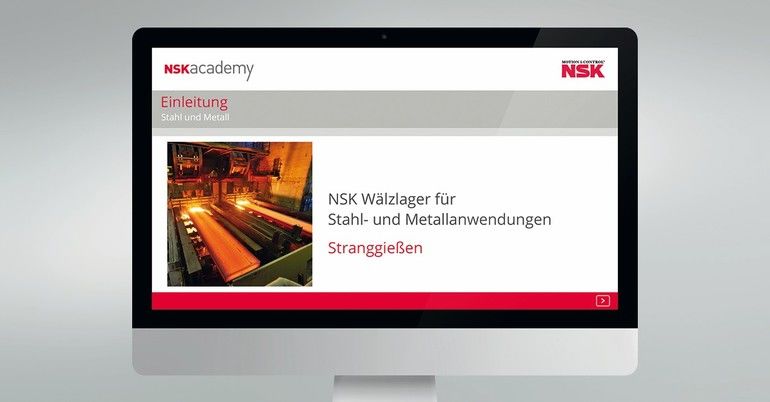 NSK-Akademie bietet Online-Schulungsmodul für Strangguss an