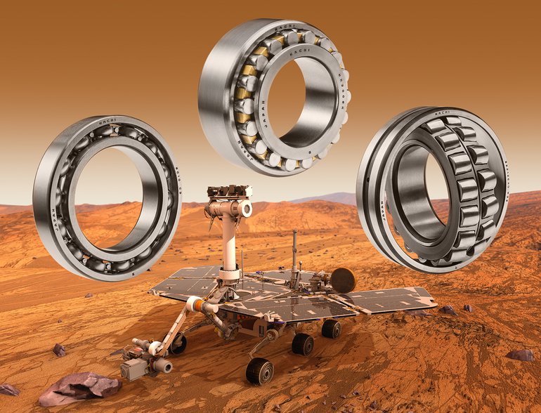 Dünnringlager von Nachi im Mars Rover Curiosity