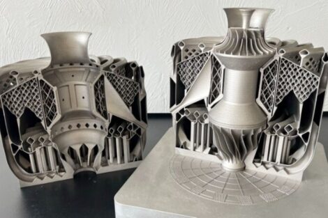 3D-gedrucktes Strahltriebwerk als vollständige Baugruppe von PTC