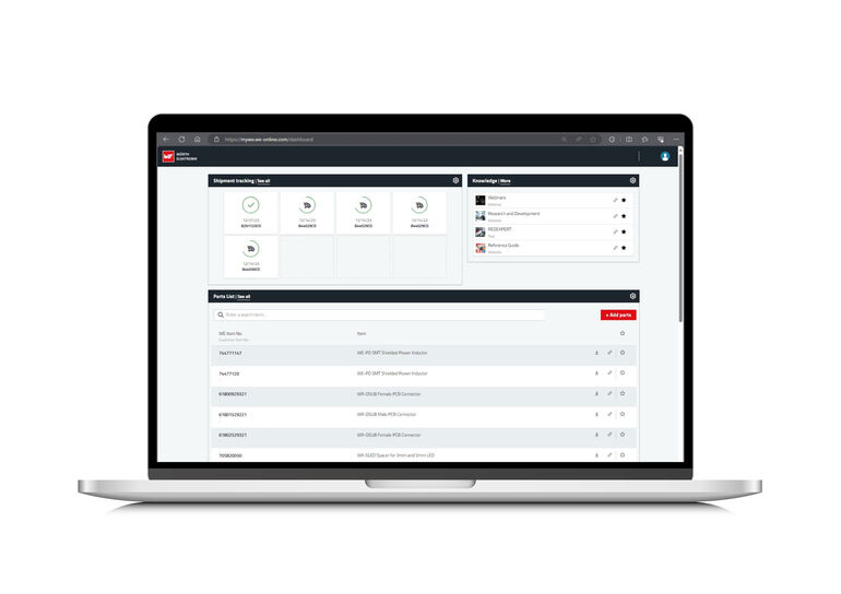 Würth Elektronik bietet neue Online-Kunden-Plattform